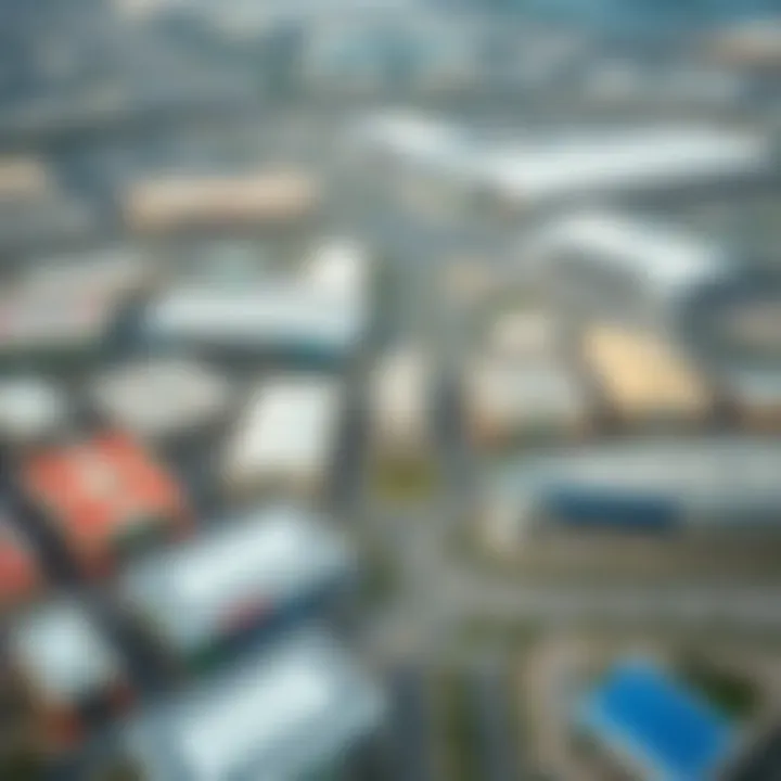 Aerial View of Dubai Investment Park Aerial view of Dubai Investment Park showcasing its vast infrastructure