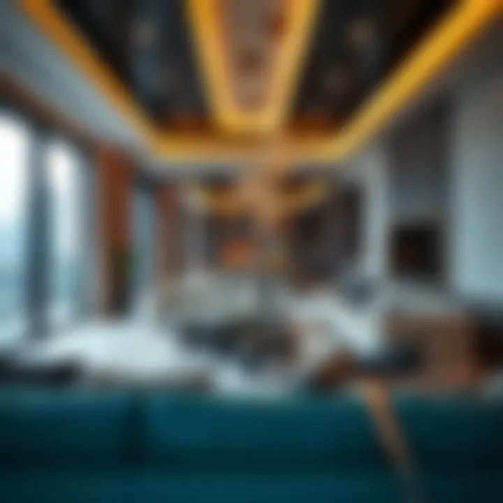 Interior of a luxurious Dubai apartment highlighting modern design