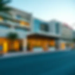 Exterior view of Emirates Hospital Business Bay showcasing modern architecture