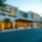 Modern Architecture of Emirates Hospital Exterior view of Emirates Hospital Business Bay showcasing modern architecture