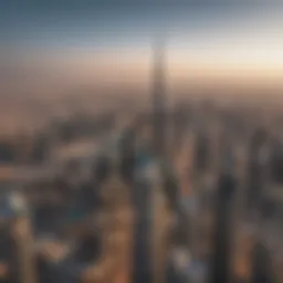 Aerial view of Dubai's skyline showcasing modern architecture