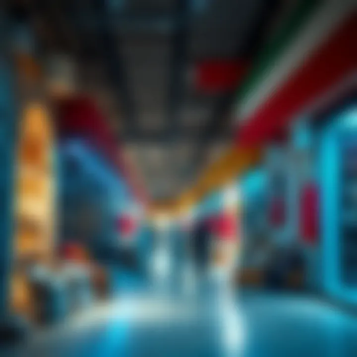 The vibrant souks of Dubai showcasing traditional art and culture