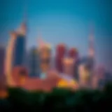 Stunning skyline view of Dubai showcasing luxury properties