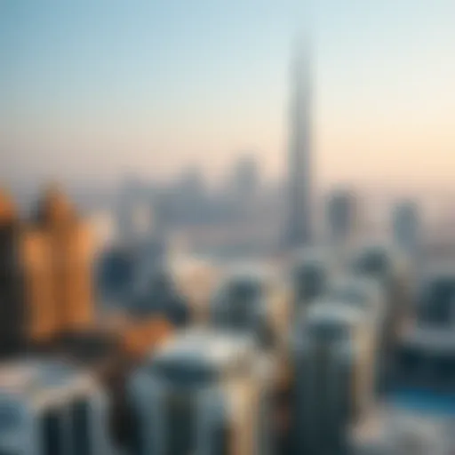 Luxury Properties in Dubai Aerial view of Dubai skyline showcasing luxury properties