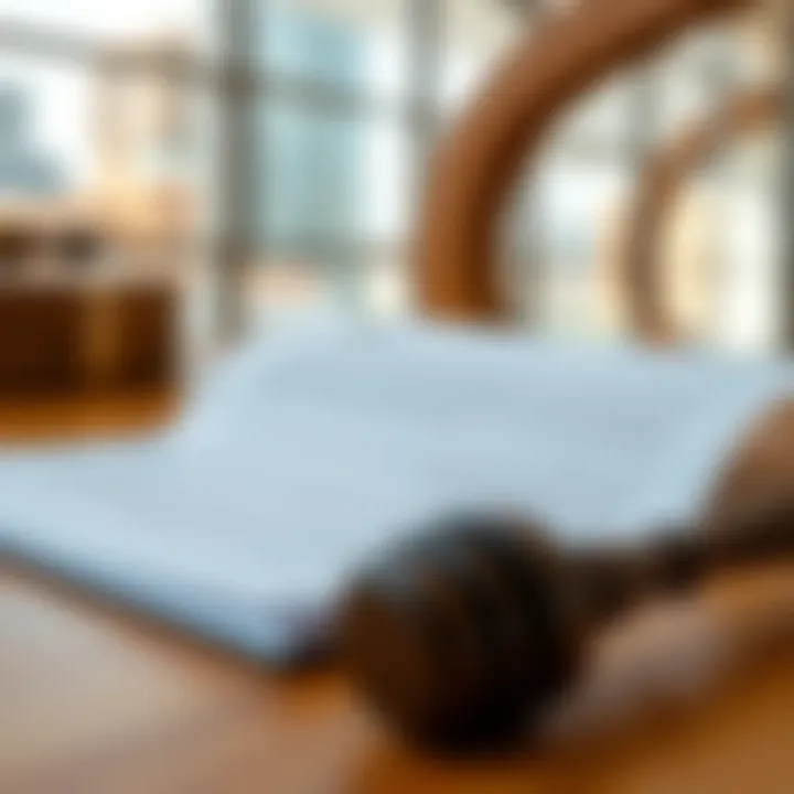 Legal Considerations in Property Transactions Visual representation of legal documents and considerations in property transactions