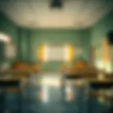Classroom setting in an affordable school
