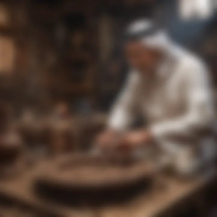 Artisans showcasing traditional crafts in Al Fahidi