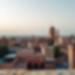 A panoramic view of Al Fahidi Historical Neighborhood showcasing traditional architecture