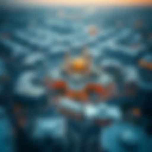 Aerial view of Al Habtoor in Sharjah showcasing its vibrant community