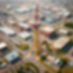 Aerial view of Al Hayl Industrial Area showcasing its infrastructure