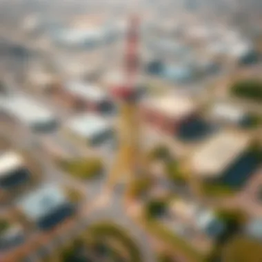 Infrastructure Development in Al Hayl Industrial Area Aerial view of Al Hayl Industrial Area showcasing its infrastructure