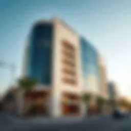 Exterior view of Al Khaimah Building showcasing architectural design