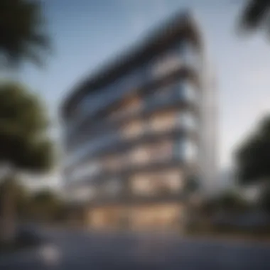 Modern Architectural Design of Al Muteena Technical Building Architectural view of Al Muteena Technical Building showcasing modern design