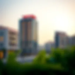 A vibrant skyline view of Al Warsan 4 showcasing modern architecture