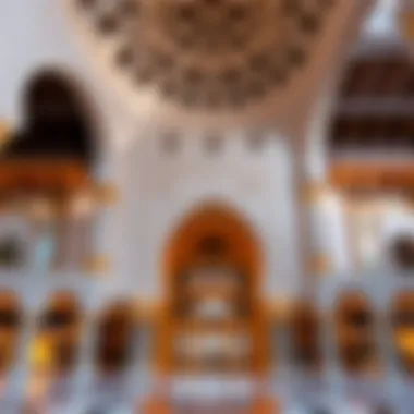 Architectural Elegance of Al Zahia City Centre Close-up of the intricate architectural details at Al Zahia City Centre