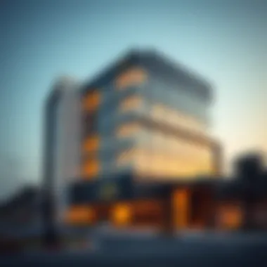 Exterior view of Al Zarooni Building showcasing its modern architecture