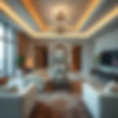 Luxurious interior of a residence in Al Zarooni Building