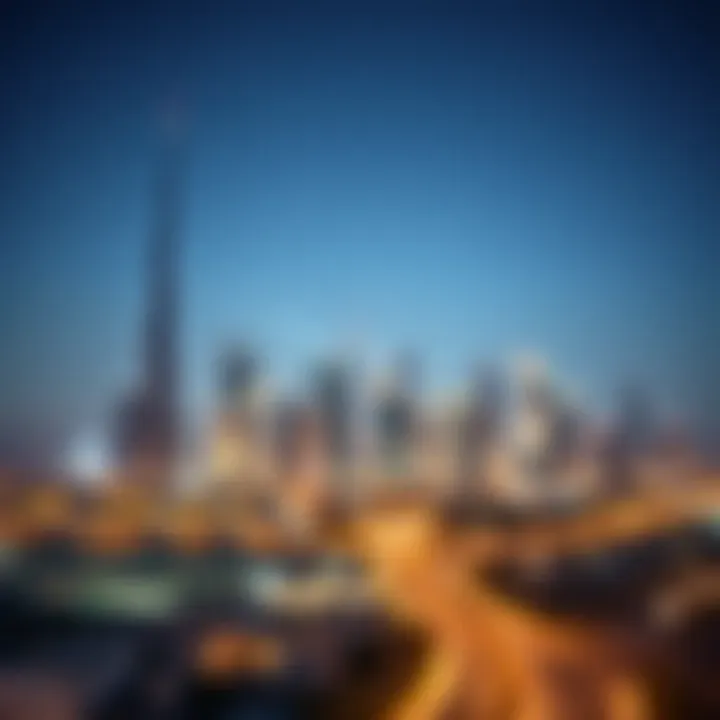 Dubai skyline showcasing real estate developments