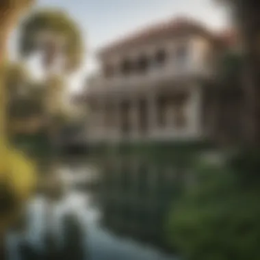 The Harmony of Southern Architecture and Nature A traditional southern landscape blending architecture with nature