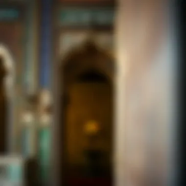 Close-up of the traditional Islamic design elements at جميرا القصر