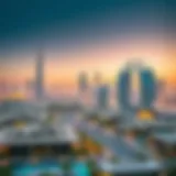 Skyline view of Dubai showcasing luxury properties