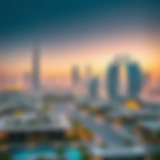 Skyline view of Dubai showcasing luxury properties
