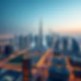 Dubai's Luxurious Skyline Aerial view of Dubai's skyline showcasing luxury properties