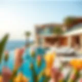 Lavish beachfront villa overlooking the azure waters