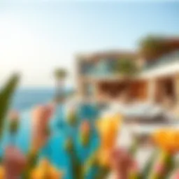 Lavish beachfront villa overlooking the azure waters