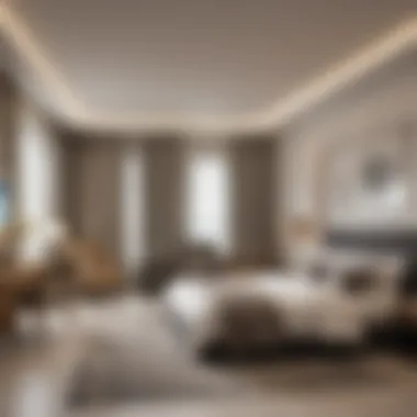 Modern Shared Bedroom Design in Al Qusais A modern shared bedroom showcasing bed space arrangement