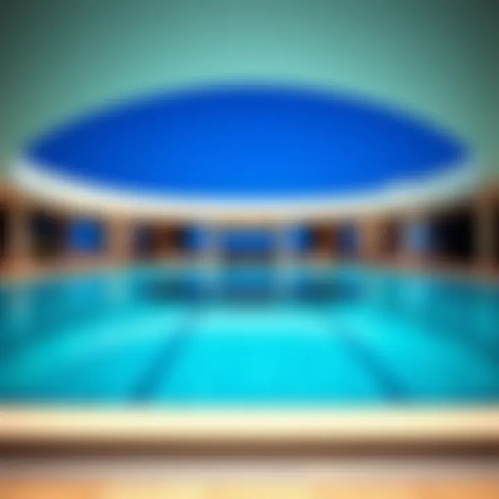 Architectural Marvel of Infinity Pool Architectural details of a unique infinity pool design