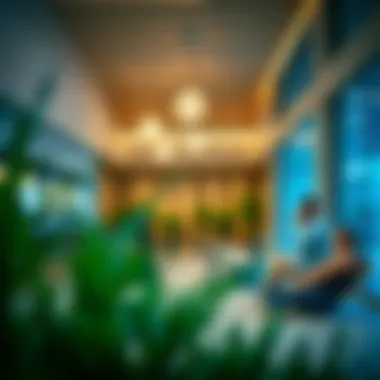 Community spaces within برج الأمل التعاون promoting social interaction