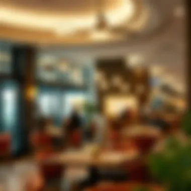 Comfortable Dining Atmosphere Inviting ambiance of the dining area in Burjuman Mall