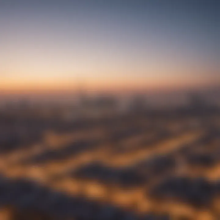 Panoramic view of Dubai skyline from Cordoba Residence