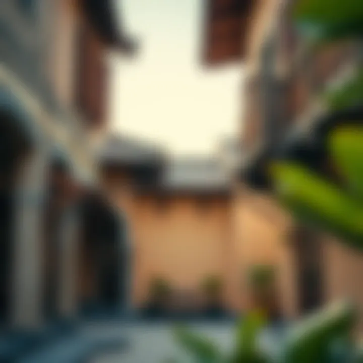 Architectural details of a heritage building in a culture village