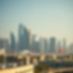 Stunning skyline view of Deira Island showcasing modern architecture