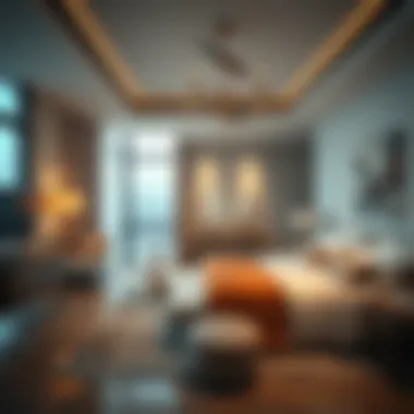 Luxurious suite at فندق ديزرت بالم showcasing elegant design