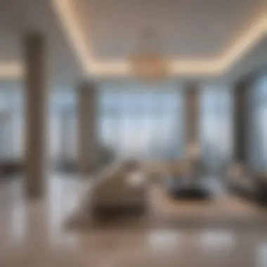 Luxurious Interiors of DIFC Residences Luxurious interior of a DIFC residence highlighting upscale living