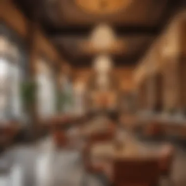 Inviting Ambiance of Nakheel Mall Cafes Vibrant cafe scene with unique decor and inviting atmosphere