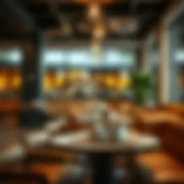 Inviting Atmosphere of Dubai's Cozy Cafes A cozy cafe setting with inviting decor and aromatic coffee, perfect for casual dining.