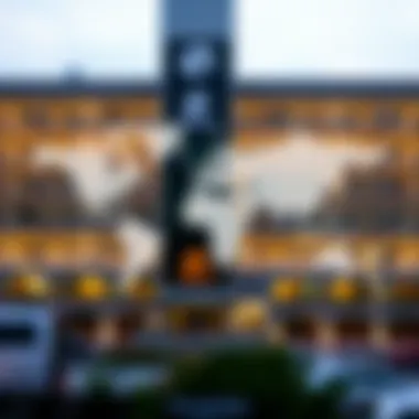 Map highlighting key DoubleTree locations globally