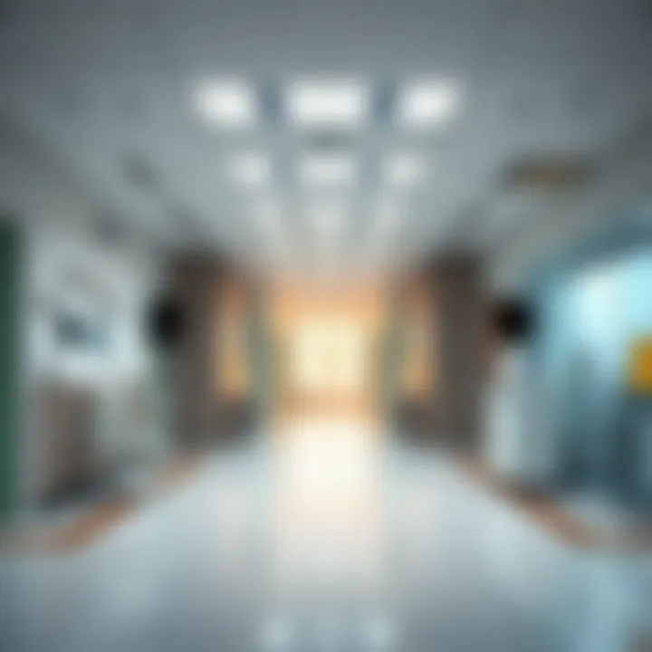 Interior of a Medical Facility Interior of a state-of-the-art medical facility within Dubai Health City