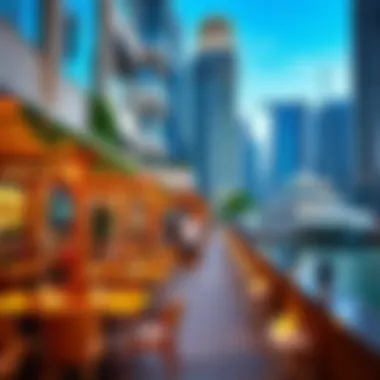 Diverse Dining Options at Dubai Marina Vibrant dining scene along Dubai Marina