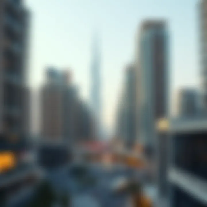 A panoramic view of Dubai's skyline showcasing modern apartment buildings