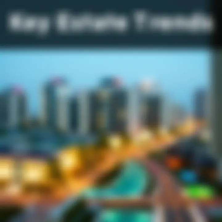 An infographic illustrating key real estate trends in Dubai