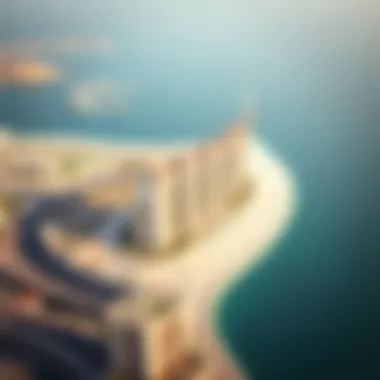 Aerial View of Palm Jumeirah Aerial view of the Palm Jumeirah showcasing its unique design