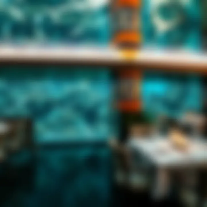 A glimpse into the thriving marine life that enhances the dining experience.