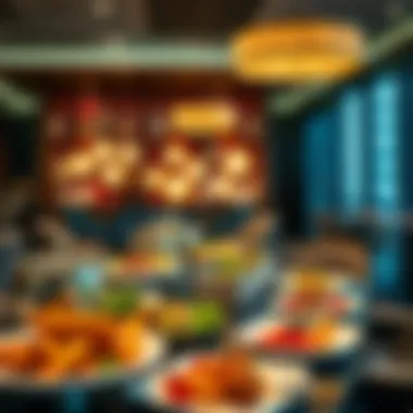 Gourmet Dining Options in the Lounge A diverse selection of gourmet dining options available in the lounge