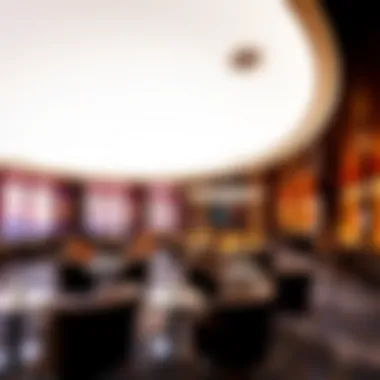 Sophisticated Entertainment: The Luxe Lounge Experience Luxurious interior of a high-end entertainment lounge in Dubai