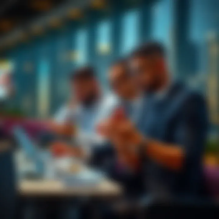 Investment Opportunities Insights Investors analyzing data and opportunities in real estate